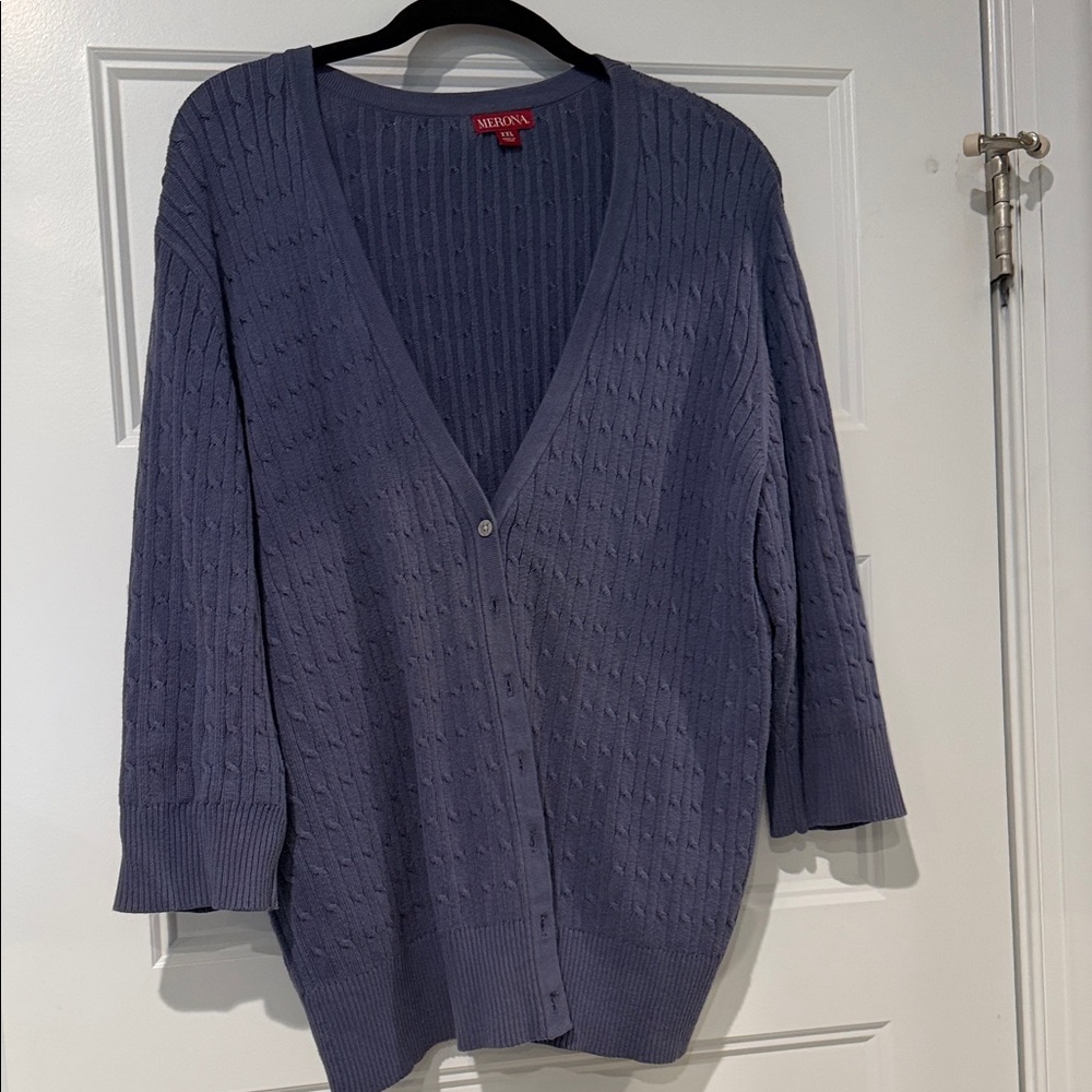 Merona Women's Blue Cardigan Sweater